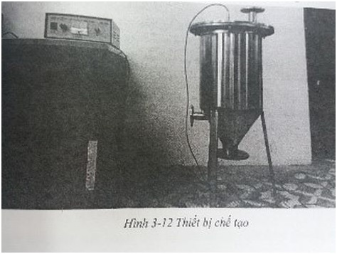  Nghiên cứu thiết kế, chế tạo thiết bị sấy sử dụng năng lượng nhiệt từ hơi nóng và lực va đập sinh ra từ sóng siêu thanh của khí nén
